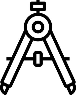 Pusula simgesi, vektör illüstrasyonu beyaz arkaplanda izole edildi  