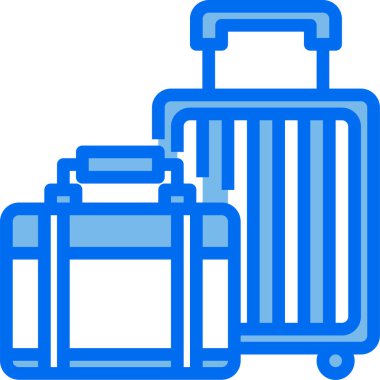 modern tasarım minimalist vektör simgesi, bagaj