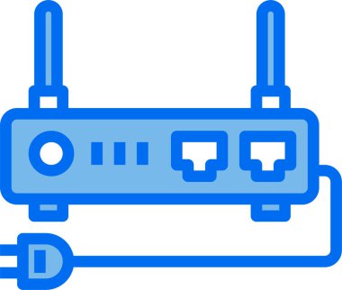 Kablosuz bağlantının basit simgesi, vektör illüstrasyonu