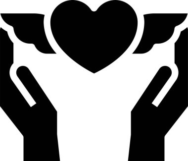 kalp simgesi işaret vektör illüstrasyonu