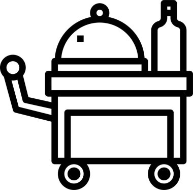 servis minimalist vektör simgesi