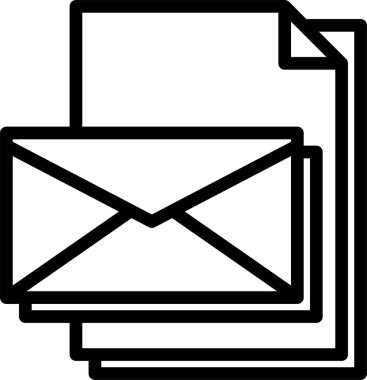 Dosyalı harf minimalist vektör simgesi