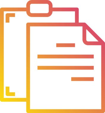 Pano ve vektör illüstrasyonlu ofis dosyaları