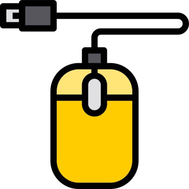 Bilgisayar faresinin minimalist vektör simgesi 