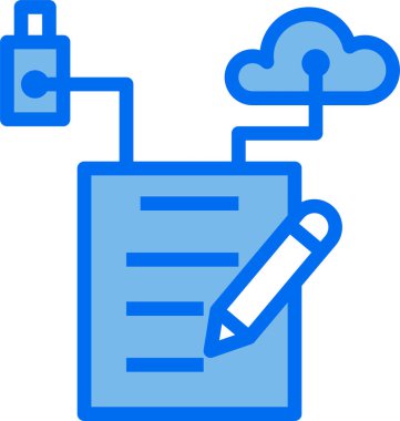 Bilgisayar veri depolamasının vektör illüstrasyon simgesi