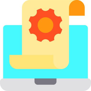 iş raporu minimalist vektör simgesi