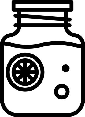 kavanoz vektör illüstrasyonunda meyve suyu 