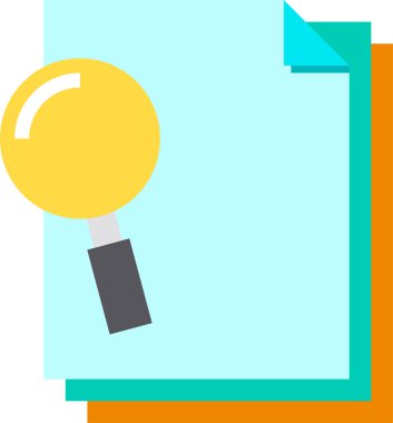 belge simgesi, vektör çizimi 