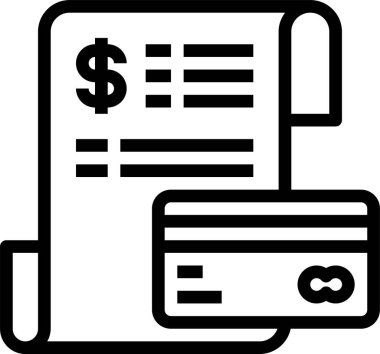 fatura, ödeme, vektör illüstrasyonunu kontrol et 