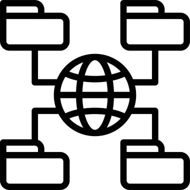 dizin vektör simgesine sahip veritabanı sunucusu