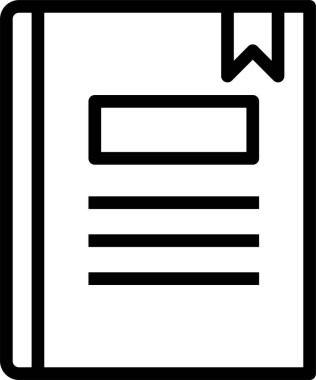 Kitapçı ikonu. Renkli vektör illüstrasyonu