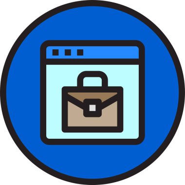 modern tasarım minimalist vektör simgesi, bagaj