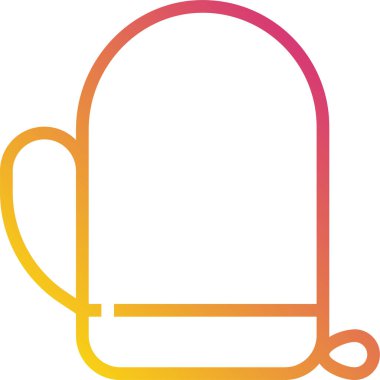 eldiven simgesi vektör illüstrasyonu