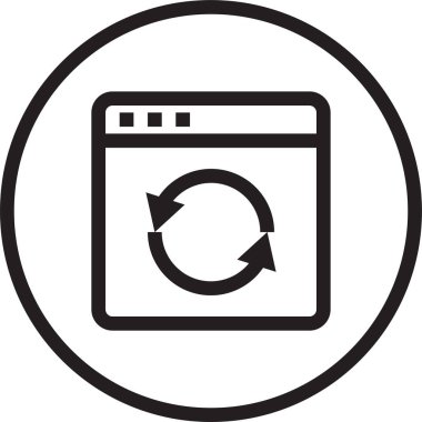 Web tarayıcı, basit vektör simgesi tasarımı