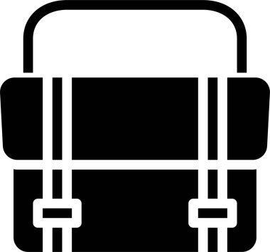 Çanta, evrak çantası ikonu vektör illüstrasyonu 