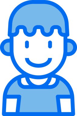 kullanıcı profili, çocuk avatarı, vektör illüstrasyonu 