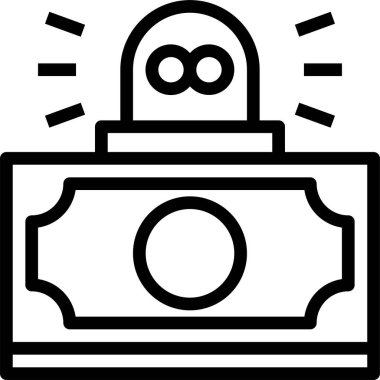 Finansal Krizin basit vektör simgesi