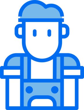 Barista 'nın karikatür çizimi.