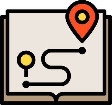 Pin konumunun minimalist vektör simgesi 