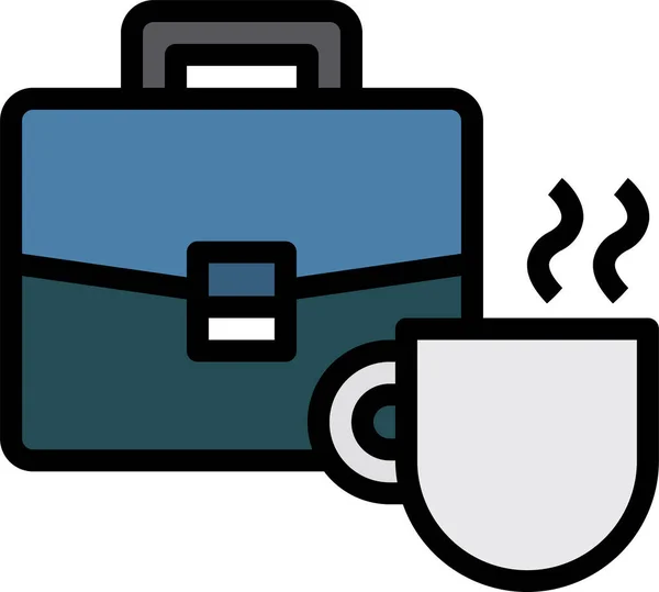 Briefcase Mug Vector Illustration — Stock Vector