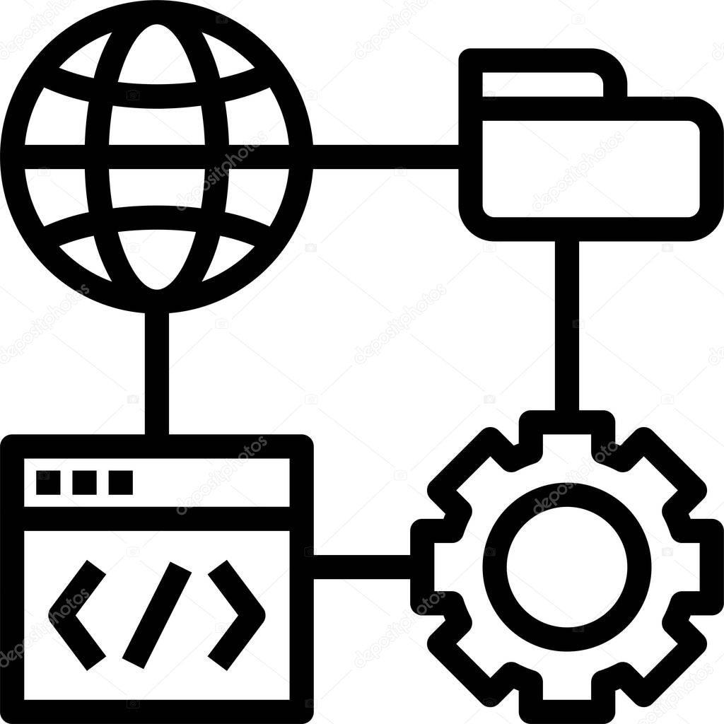 web hosting, vector illustration 