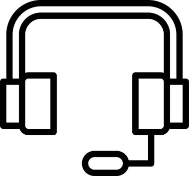 Müşteri hizmeti simgesi, vektör illüstrasyonu