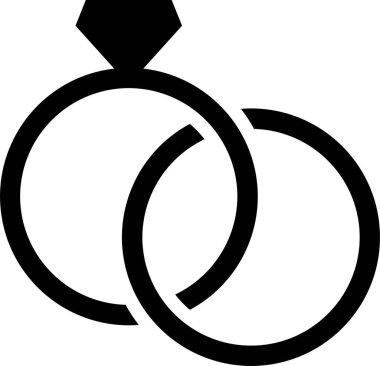 Elmasın minimalist vektör simgesi