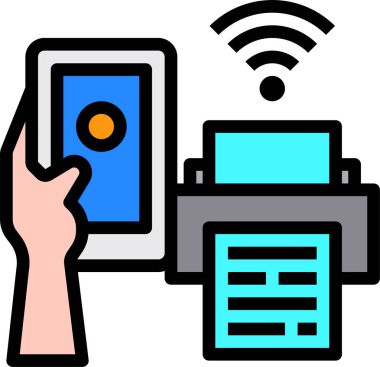 Akıllı telefonun vektör çizimi 