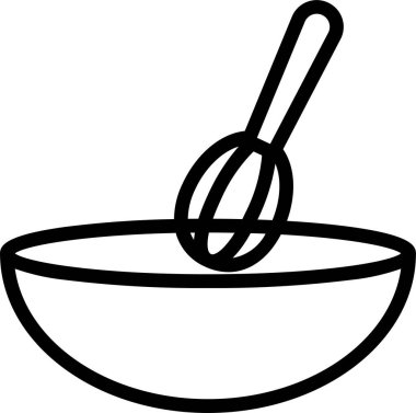 yemek ikonu, vektör illüstrasyonu