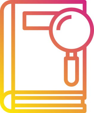 kitap minimalist vektör simgesi