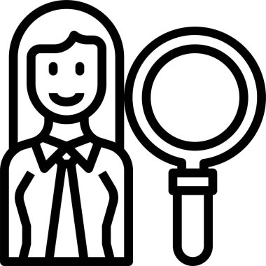 Arama simgesi, vektör illüstrasyonu 