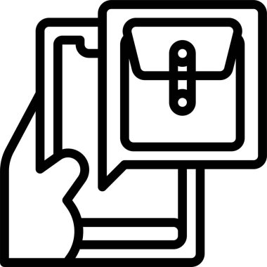 Akıllı telefonun vektör çizimi 