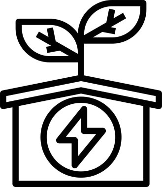 Ekoloji minimalist vektör simgesi