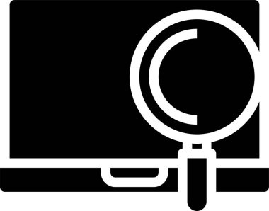 Dizüstü bilgisayarın minimalist vektör simgesi 