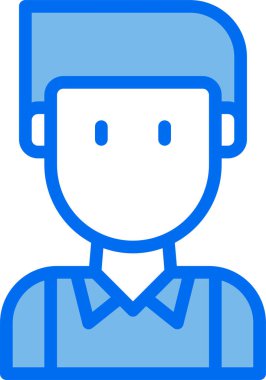 erkek avatar kişi tasarımı, vektör illüstrasyonu  