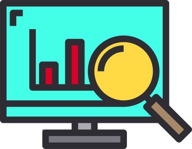 Grafiğin minimalist vektör simgesi 