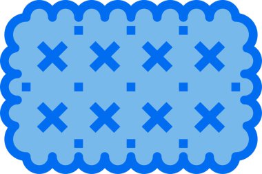 Bisküvi simgesi vektör illüstrasyonu