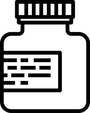 İlaç vektör illüstrasyonu şişesi 