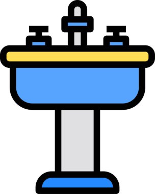 Otel ve hizmetler renkli vektör