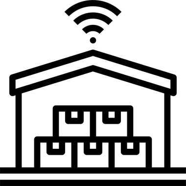 Kablosuz bağlantının basit simgesi, vektör illüstrasyonu