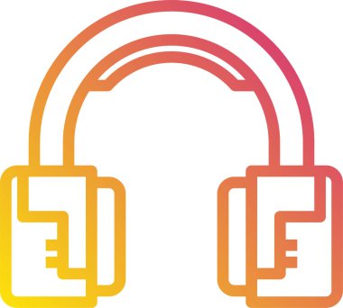 Kulaklığın vektör illüstrasyon simgesi 