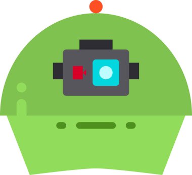 Hareket kamerasının basit simgesi, vektör illüstrasyonu