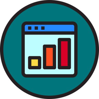 Web tarayıcı, basit vektör simgesi tasarımı