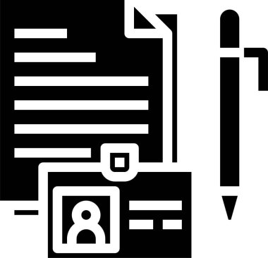 belge vektör simgesi. iş kavramı