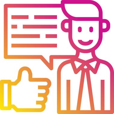 İş adamı ikonunun vektör illüstrasyonu. Web sitesi veya yazılım simgesi 