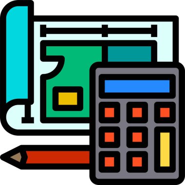 Şablon simgesi, vektör illüstrasyonu