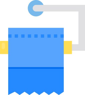 minimalistic vector icon of toilet paper
