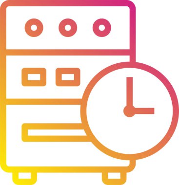 Bilgisayar veri depolamasının vektör illüstrasyon simgesi