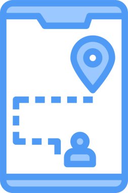 Harita simgesindeki iğne, beyaz arkaplanda izole edilmiş vektör illüstrasyonu  