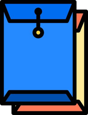 belge simgesi, vektör çizimi 